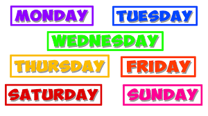 SPECIALS SCHEDULE